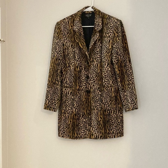 Vintage Leopard Print Jacket in velvet - Picture 4 of 11
